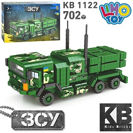 Конструктор KB 1122 військовий, машина, 702 дет., кор. 40-27-7,5 см. - 1 - smarttoys.com.ua