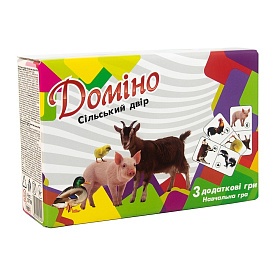 Доміно 30766 (укр) "Сільський двір" в кор-ці 17,5-11,8-5,6 см - 1 - smarttoys.com.ua