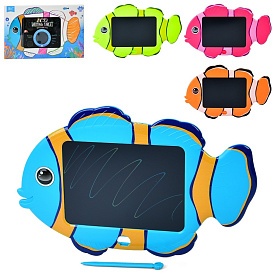 LCD планшет X6 8 дюймів, рибка, кольоровий, 4 кольори, бат.(табл), кор., 33,5-21,5-1 см. - 1 - smarttoys.com.ua