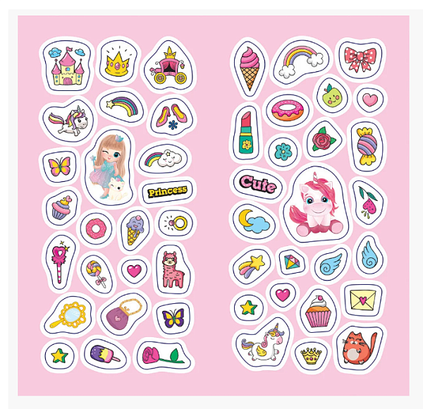 Розмальовка. GLAM ART. Сяючі розмальовки. Принцеси і феї 15164023У - 4 - smarttoys.com.ua