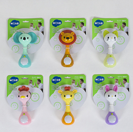 Брязкальце 3134 (48/2) "Hola" мелодії, звуки, підсвічування, 6 видів, на листі, ВИДАЄТЬСЯ ТІЛЬКИ МІКС ВИДІВ - 1 - smarttoys.com.ua