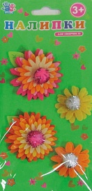 Наклейки для творчества "Цветочки", войлок, 4шт/уп - 1 - smarttoys.com.ua