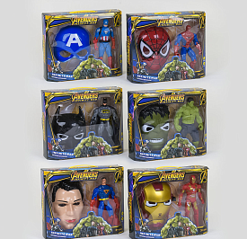 Герої 8824 А-1/3/4/6/7/8 (24/2) з маскою, підсвічування, в коробці, 6 mix - 1 - smarttoys.com.ua