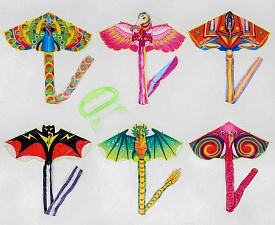 Повітряний змій С 50612 (600) 6 видів, 111х57 см, у пакеті [Кулек] - 1 - smarttoys.com.ua