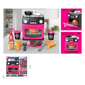 Побутова техніка A1010-3 плита з духовкою, кухонні прилади, муз., світло, бат., кор., 26-25-11 см. - 1 - smarttoys.com.ua