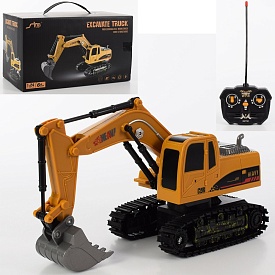 Екскаватор QH25-01D радіокер. 2,4G, акум., USB, рухомі деталі, світло, кор., 26-15-14,5 см. - 1 - smarttoys.com.ua