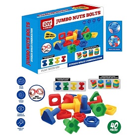 Конструктор B0010 на шурупах, болти, гайки, 40 дет., кор., 22-18-5,5 см. - 1 - smarttoys.com.ua