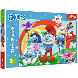 43744 Trefl Пазли "24 Maxi" The Smurfs День смурфа - 1 - smarttoys.com.ua