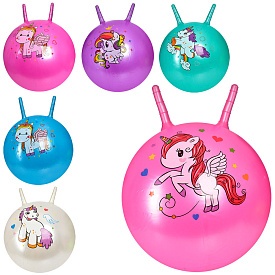 М'яч для фітнесу MS 3397 з ріжками, 55см., 400г., 6видів/6кольорів, кор., 19-14-4см. - 1 - smarttoys.com.ua