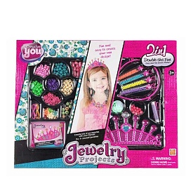 Набір для творчості 8870-1 діадема/корона, намистини, бісер, нитки, кор., 43-34-4 см. - 1 - smarttoys.com.ua