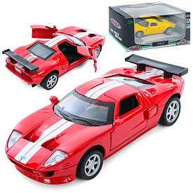 Машина AS-3052 АвтоСвіт,1:40,Ford GT,мет.,інерц.,відчин.двері,гум.колеса,2кольори,кор.,14,5-7-6,5см - 1 - smarttoys.com.ua