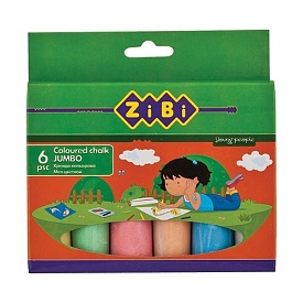 Крейда кольорова 6шт., JUMBO, картонна коробка - 1 - smarttoys.com.ua