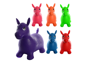 Стрибуни-конячки MS 0001 ПВХ, 6 кольорів, кул., 28-25-9 см - 1 - smarttoys.com.ua