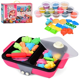 Пластилін MK 5474 12 кольорів(баноч.з кришкою),аром.,гриль,формочки,інструм.,шприц,кор.,39-24-8,5см. - 1 - smarttoys.com.ua