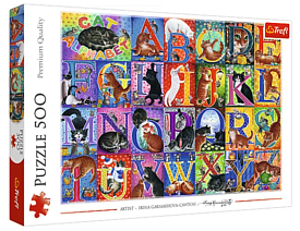 75275 Trefl Пазли "500" Котяча абетка - 1 - smarttoys.com.ua