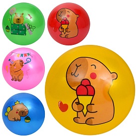 М'яч дитячий MS 4906 9 дюймів, 60г, капібара, мікс видів/5 кольорів - 1 - smarttoys.com.ua