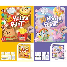 Набір для творчості S138-33-34 гіпс, форми, фарби,пензлик,2 види(фаст-фуд,єдиноріг),кор.,18,5-22-7см - 1 - smarttoys.com.ua