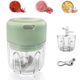 Подрібнювач електричний для часнику USB 250мл 12*9.5*12см., R91748 - 1 - smarttoys.com.ua