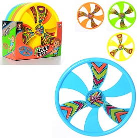 Літаюча тарілка MR 0103 діам. 30,5 см., 12 шт. (4 кольори) в диспл., 31,5-31-14,5 см. - 1 - smarttoys.com.ua