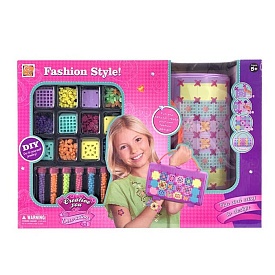 Набір для творчості 8986 сумка, коротка ручка, намистини, бісер, нитки, кор., 40,5-28-11 см. - 1 - smarttoys.com.ua