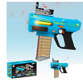 Автомат 503 акум., приціл, м'які кулі-присоски 12 шт., USB, світло, кор., 29-19-7,5 см. - 1 - smarttoys.com.ua