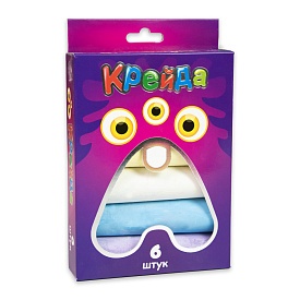 Крейда Велика кругла - 6 штук Strateg різнокольорова (50102) - 1 - smarttoys.com.ua