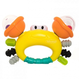 INFANTINO Брязкальце з прорізувачем "Містер Краб", 304889I - 1 - smarttoys.com.ua