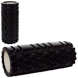 Массажер MS 0857-B рулон для йоги, ЕVA, розмір 33-14см., чорний, кул., 14-33-14см. - 1 - smarttoys.com.ua