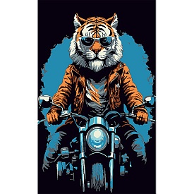 Картина за номерами Strateg ПРЕМІУМ Швидкість хижака на чорному фоні розміром 50х25 см (BH5025-4) - 1 - smarttoys.com.ua