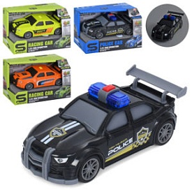 Машина JS223C-23-23A  іінерція,1:24, звук, світло, гумові колеса, 3 види (1вид поліція)бат.кор. - 1 - smarttoys.com.ua