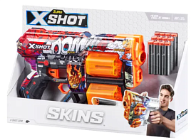 Швидкострільний бластер X-SHOT Skins Dread Boom (12 патронів), 36517A - 1 - smarttoys.com.ua