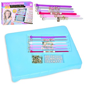 Набір для творчості MBK-537 набір браслетів, намистини (англ.літери), підвіски, кор., 34-25,5-4,5 см - 1 - smarttoys.com.ua