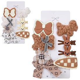 Аксесуар для волосся A0371 набір заколок 8шт, 2 кольори, на листі, 18-12-1,5, упак. 12 шт - 1 - smarttoys.com.ua