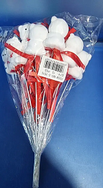 Сувенір у вигляді маленького ведмедика з пінопласту на паличці 7515 - 1 - smarttoys.com.ua