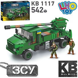Конструктор KB 1117 військовий, машина, 510 дет., кор.,32-22-6 см. - 1 - smarttoys.com.ua