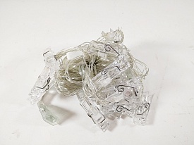 Фігурки  12 LED, "ПРИЩІПКИ", 5м+ перехідник,  теплий білий - 2 - smarttoys.com.ua