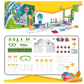 Гра 946-22S набір хіміка,лабораторія,ігрове поле,пробірки,фарби,кульки,окуляри,47пр.,кор.,40-30-12см - 1 - smarttoys.com.ua