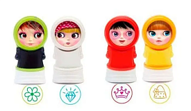 Штампи дитячі "Фоторамка", 4 види, в дісплеї/24/ - 1 - smarttoys.com.ua