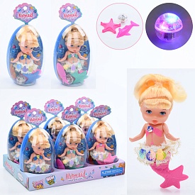 Лялька DH2328 морські мешканці 2 шт., в яйці, світло, бат(таб.), 6шт.(3 види) в диспл., 27,5-14-19см - 1 - smarttoys.com.ua