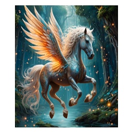 Набір для творчості YG0293 алмазна мозаїка/діамантова мозаїка,40-30см,пегас,чарівний ліс,бліст.,7-33 - 1 - smarttoys.com.ua