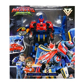 Ігровий набір з роботом-трансформером DINOSTER - РАПТОР БОЛТ ВІНГ (2 машини) - 1 - smarttoys.com.ua