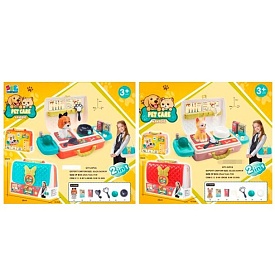 Набір ігровий «грумер» 16881-82  2в1(чемодан/стіл),14 предметів,тварина,2 види,карт.обг.,25-19-9 см. - 1 - smarttoys.com.ua