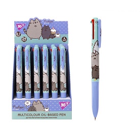 Ручка кулькова Yes "Pusheen" 0,7 мм 4 кольори - 1 - smarttoys.com.ua