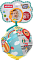 М'ячик 0268-NI WinFun  підвіска на візок, брязкальце, плюш, лист - 1 - smarttoys.com.ua