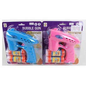 Мильні бульбашки HT020A пістолет/бластер, запаска 2 шт., 2 кольори, бліст., 18,5-21-5,5 см. - 1 - smarttoys.com.ua