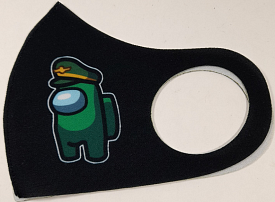 Маска Pitta Print M Among Us Green Military Black																						 - 1 - smarttoys.com.ua