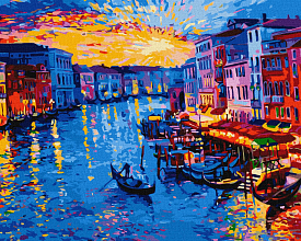 Набір для розпису по номерах. "Чарівний захід сонця" 40х50см - 1 - smarttoys.com.ua