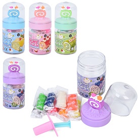 Тісто для ліплення MK 5787 8кольорів, у стіках, аромат, шприц, 4 кольори, в колбі, 12-5,5-5,5см - 1 - smarttoys.com.ua