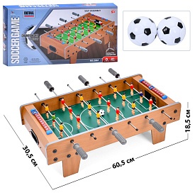 Футбол 2884 дерев'яний, на ніжках, на штангах, 2 м'яча, шкала ведення рахунку, кор., 61-30-7 см. - 1 - smarttoys.com.ua