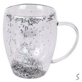 Чашка з подвійною стінкою "Glitter" 350мл R99934 - 1 - smarttoys.com.ua